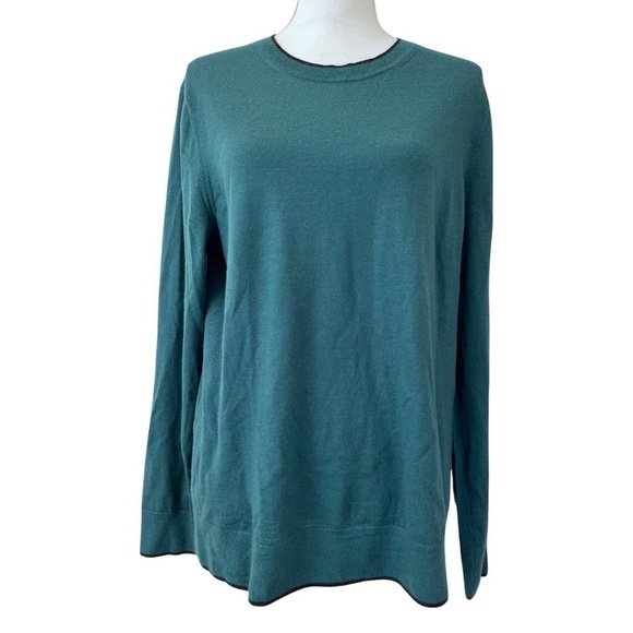 THEORY Men’s Merino Wool Crewneck Sweater Size L - Picture 1 of 10